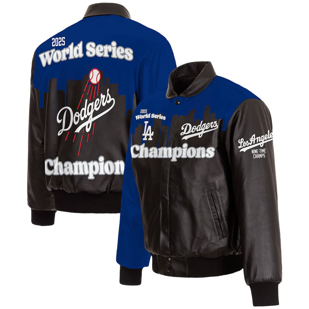 Los Angeles Dodgers JH Design 2025 World Series Champions Full-Snap Le