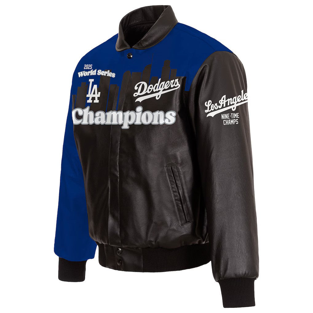 Dodgers レザージャケット Los Angeles Dodgers JH Design 2025 World Series Champions Full