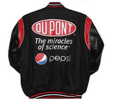 Jeff Gordon Wool & Leather Sleeves Reversible Jacket - Black - J.H. Sports Jackets