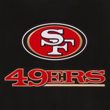 San Francisco 49ers Reversible Wool Jacket - Black - J.H. Sports Jackets