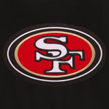 San Francisco 49ers Reversible Wool Jacket - Black - J.H. Sports Jackets