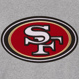 San Francisco 49ers Two-Tone Reversible Fleece Jacket - Gray/Black - J.H. Sports Jackets