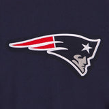 New England Patriots JH Design Women's Embroidered Logo All-Wool Jacket - Navy - J.H. Sports Jackets