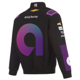 2024 Alex Bowman JH Design NASCAR Ally Black Uniform Full-Snap Jacket - J.H. Sports Jackets