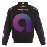 2024 Alex Bowman JH Design NASCAR Ally Black Uniform Full-Snap Jacket - J.H. Sports Jackets