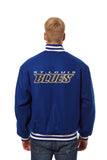 St. Louis Blues JH Design Wool Handmade Full-Snap Jacket - Royal - J.H. Sports Jackets