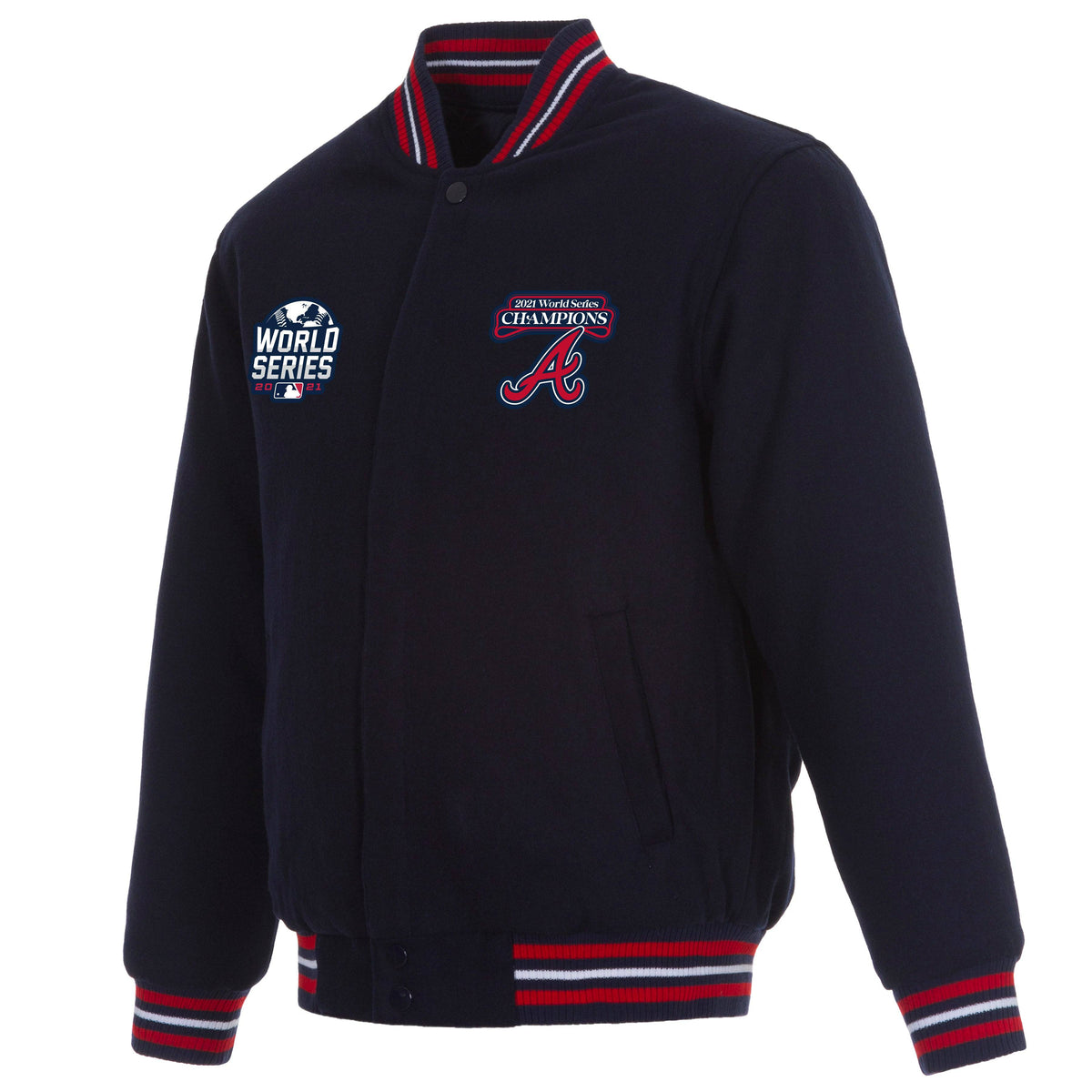 Champion USN リバーシブル ATMOS MADE IN USA Atlanta Braves JH Design 2021 World Series Champions