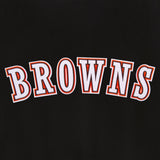 Cleveland Browns Reversible Wool Jacket - Black - J.H. Sports Jackets