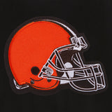 Cleveland Browns Reversible Wool Jacket - Black - J.H. Sports Jackets