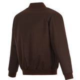 Cleveland Browns Poly Twill Varsity Jacket - Brown - J.H. Sports Jackets