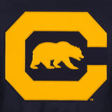 California Golden Bears Poly Twill Varsity Jacket - Navy - J.H. Sports Jackets