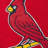 St. Louis Cardinals Two-Tone Wool Jacket w/ Handcrafted Leather Logos - Red/Gray - J.H. Sports Jackets