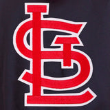 St. Louis Cardinals Two-Tone Reversible Fleece Hooded Jacket - Navy/Red - J.H. Sports Jackets