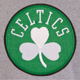 Boston Celtics Two-Tone Reversible Fleece Jacket - Gray/Black - J.H. Sports Jackets