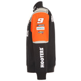 2024 Chase Elliott JH Design NASCAR Hooters Uniform Full-Snap Jacket - J.H. Sports Jackets