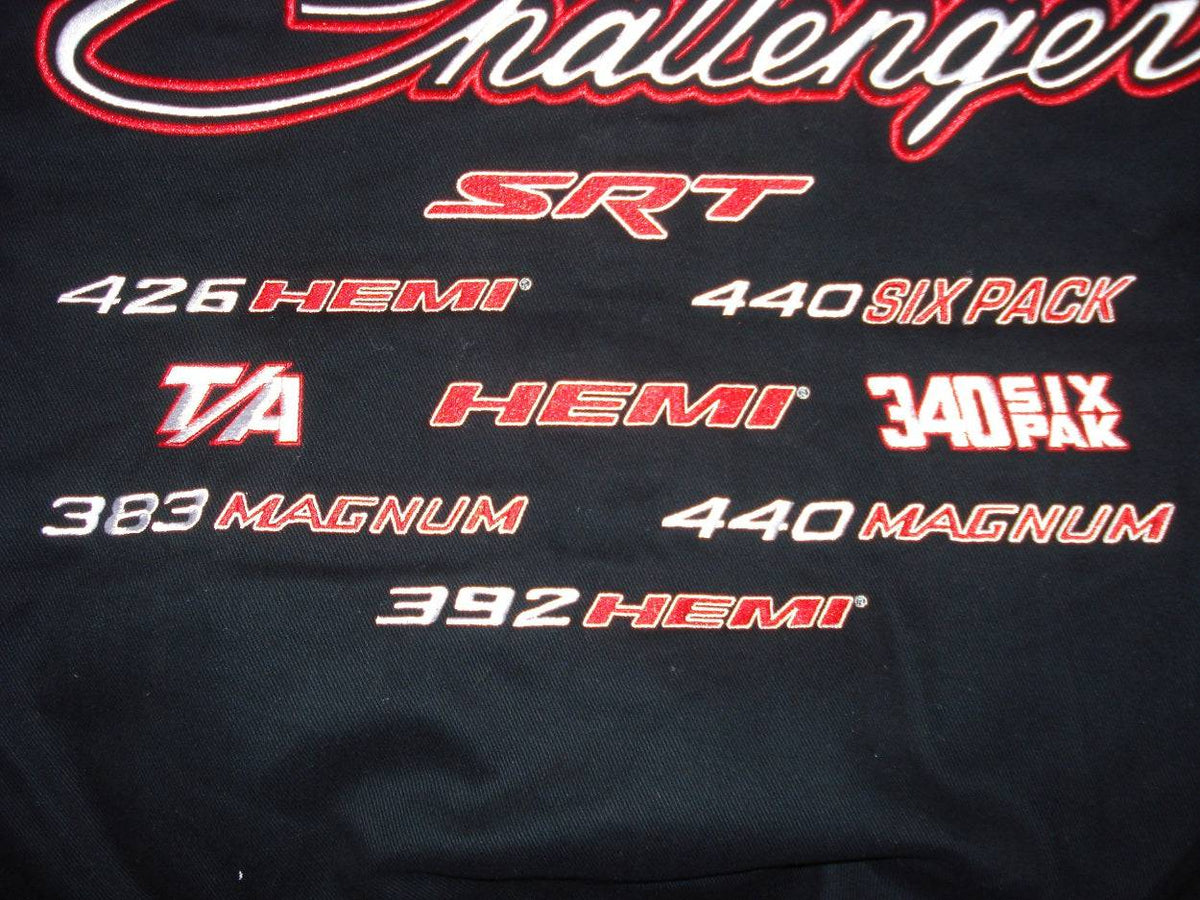 Dodge Challenger Twill Jacket - Black | J.H. Sports Jackets