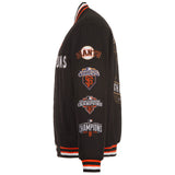 San Francisco Giants Commemorative Championship Reversible Jacket - Black - J.H. Sports Jackets