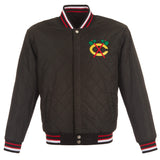 Chicago Blackhawks Commemorative Reversible Wool Championship Jacket - Black - J.H. Sports Jackets