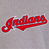 JH Design Cleveland Indians Two-Tone Reversible Fleece Jacket - Gray/Navy - J.H. Sports Jackets