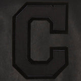 Cleveland Indians Full Leather Jacket - Black/Black - J.H. Sports Jackets