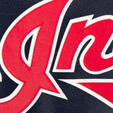 Cleveland Indians Full Leather Jacket - Navy - J.H. Sports Jackets