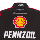 2024 Joey Logano JH Design NASCAR Pennzoil Black Full-Snap Jacket - J.H. Sports Jackets