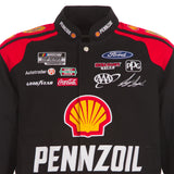 2024 Joey Logano JH Design NASCAR Pennzoil Black Full-Snap Jacket - J.H. Sports Jackets