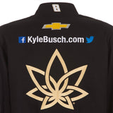 Nascar Kyle Busch JH Design 3Chi Cotton Twill Uniform Full Snap Jacket-Black - J.H. Sports Jackets