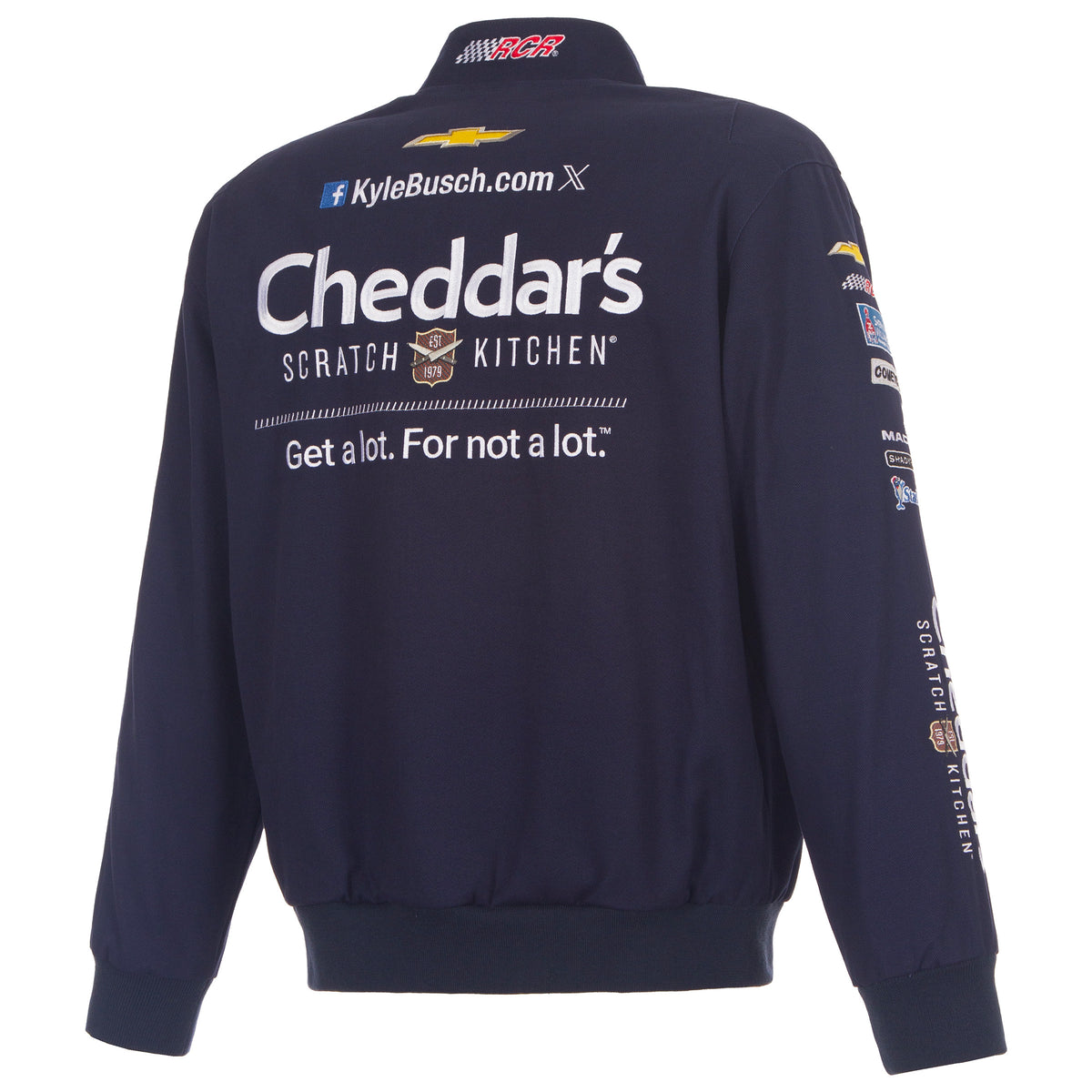 Kyle Busch JH Design 2026 Cheddar's Full-Snap Twill Racing Jacket