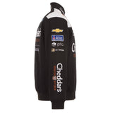 Nascar Kyle Busch JH Design Cheddar's Cotton Twill Uniform Full Snap Jacket-Black - J.H. Sports Jackets