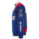 2025 Kyle Busch Lucas Oil  Uniform Full-Snap Jacket-Royal - J.H. Sports Jackets