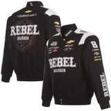 2024 Kyle Busch JH Design NASCAR Black Full-Snap Jacket - J.H. Sports Jackets