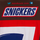 Authentic  Kyle Busch Brown Snickers Full-Snap Twill Uniform Jacket JH Design - J.H. Sports Jackets