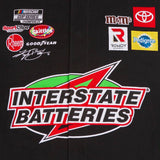 Kyle Busch Interstate Batteries Twill Full-Snap Jacket-Black - J.H. Sports Jackets
