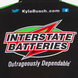 Kyle Busch Interstate Batteries Twill Full-Snap Jacket-Black - J.H. Sports Jackets