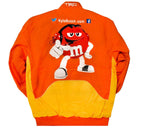 Kyle Busch M&Ms Full-Snap Twill Uniform Jacket - Orange - J.H. Sports Jackets