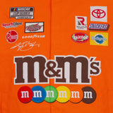 Kyle Busch M&Ms Full-Snap Twill Uniform Jacket - Orange - J.H. Sports Jackets
