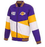 Los Angeles Lakers JH Design 2020 NBA Finals Champions Ripstop Full-Zip Jacket - Purple/Gold - J.H. Sports Jackets