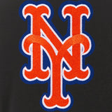 New York Mets JH Design Reversible Women Fleece Jacket - Black - J.H. Sports Jackets