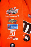 Kyle Busch M&Ms Full-Snap Twill Uniform Jacket - Orange - J.H. Sports Jackets