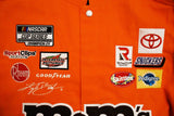 Kyle Busch M&Ms Full-Snap Twill Uniform Jacket - Orange - J.H. Sports Jackets