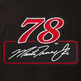 Martin Truex Jr. Wool Varsity Jacket - Black/Red - J.H. Sports Jackets