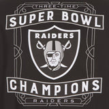 Las Vegas Raiders Commemorative Reversible Wool Championship Jacket - Black - J.H. Sports Jackets