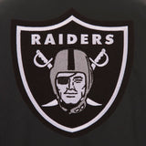 Las Vegas Raiders Poly Twill Varsity Jacket - Black - J.H. Sports Jackets