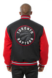 Toronto Raptors Embroidered Handmade Wool Jacket - Black/Red - J.H. Sports Jackets
