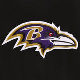 Baltimore Ravens Reversible Wool Jacket - Black - J.H. Sports Jackets