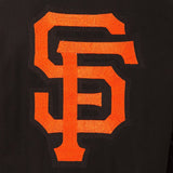 San Francisco Giants Women's Embroidered Logo All-Wool Jacket - Black - J.H. Sports Jackets