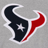 Houston Texans Two-Tone Reversible Fleece Jacket - Gray/Navy - J.H. Sports Jackets