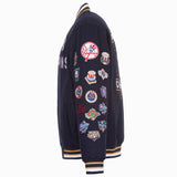 New York Yankees Special Edition 27-TIME World  Series Champions Reversible Wool Jacket-Navy - J.H. Sports Jackets
