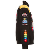 Kyle Busch M&Ms Full-Snap Twill  Jacket JH Design Black - J.H. Sports Jackets